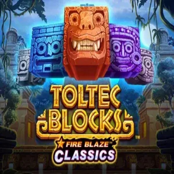 Fire Blaze: Toltec Blocks logo by Rarestone Gaming at Spinalto CasinoFire Blaze: Toltec Blocks